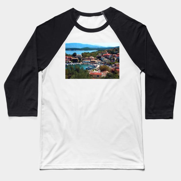 Kassiopi, Corfu Baseball T-Shirt by tomg